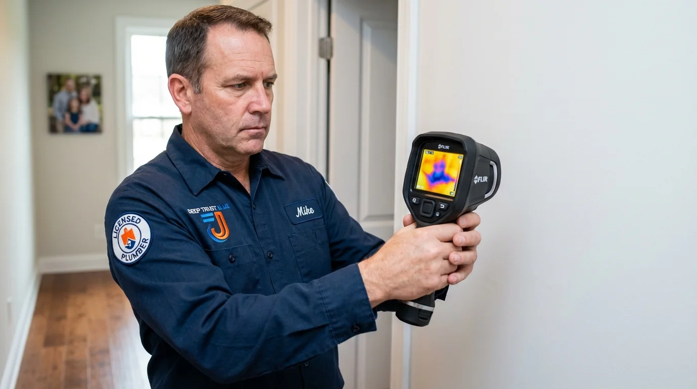 Thermal imaging leak detection by Johns Plumbing LLC in Ralls